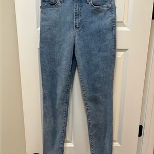 Mango Denim Anne High Rise Blue Jeans